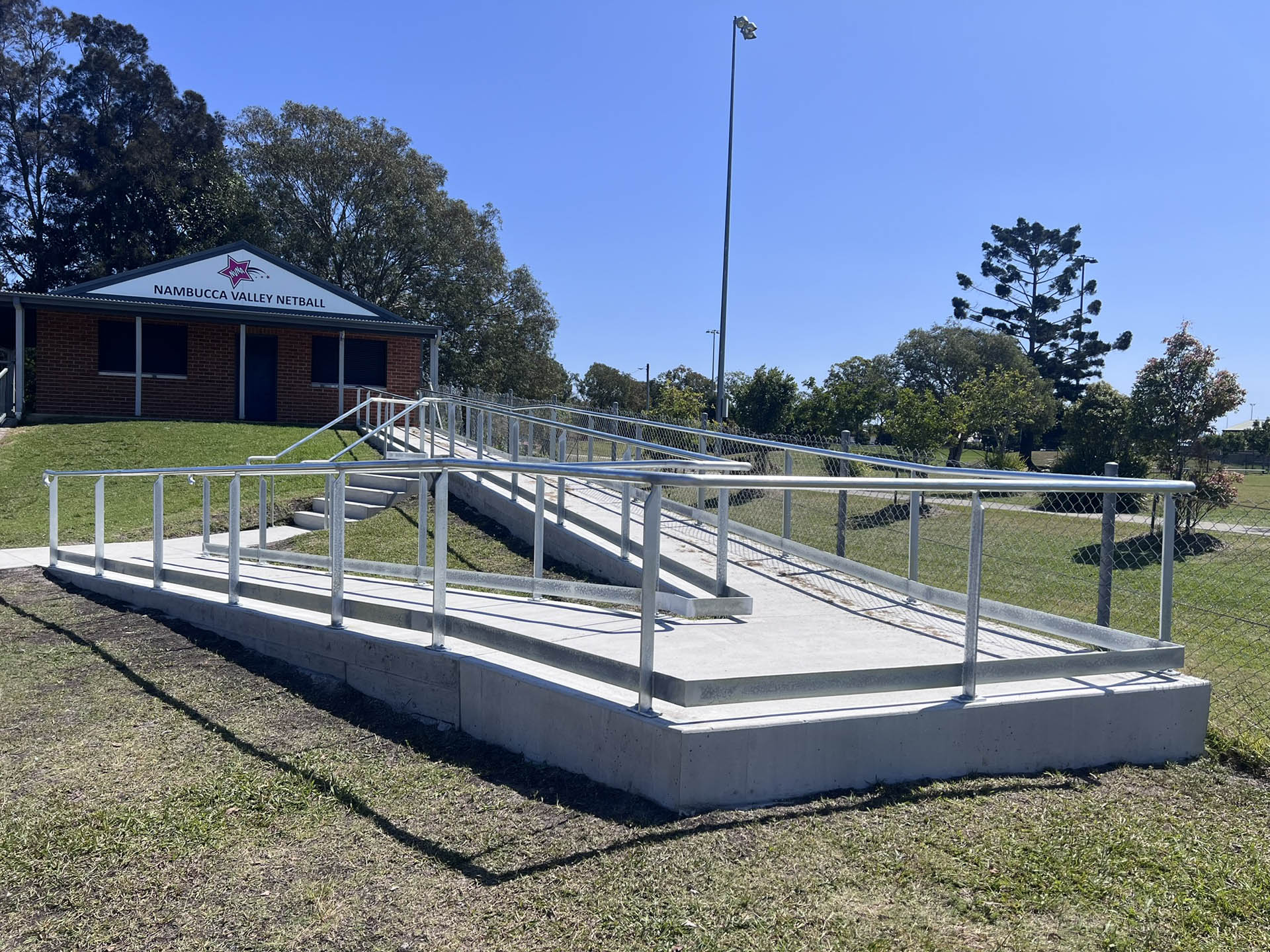 Netball Courts Ramp Handrail
